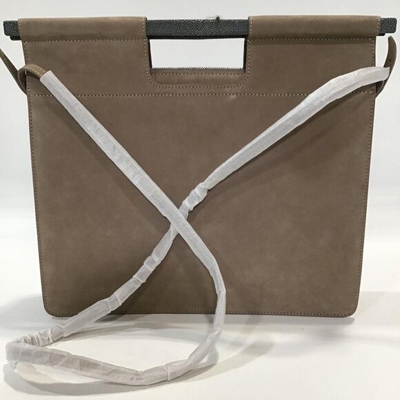 Vivo Convertible Crossbody Shagreen Clutch & Satchel Saddle Bag - Picture 5 of 13